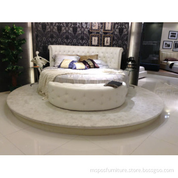 New design PU round bed 